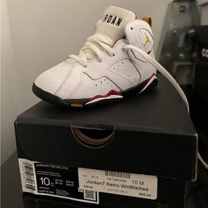 Toddler Jordan 7s like new